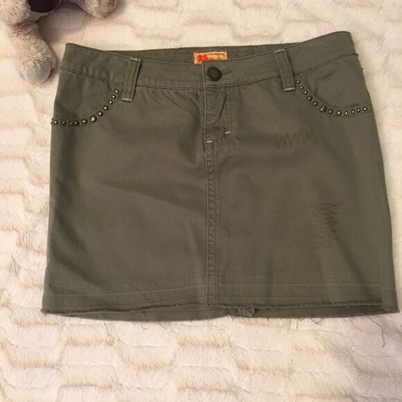 3 For $30 : ANTHROPOLOGIE Denim Mini Skirt - Picture 1 of 4